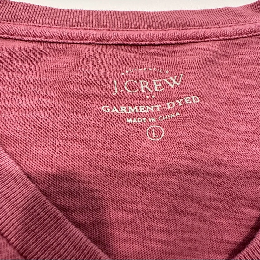 J. Crew Mauve V- Neck Short Sleeve T- Shirt Top Mens Size Large